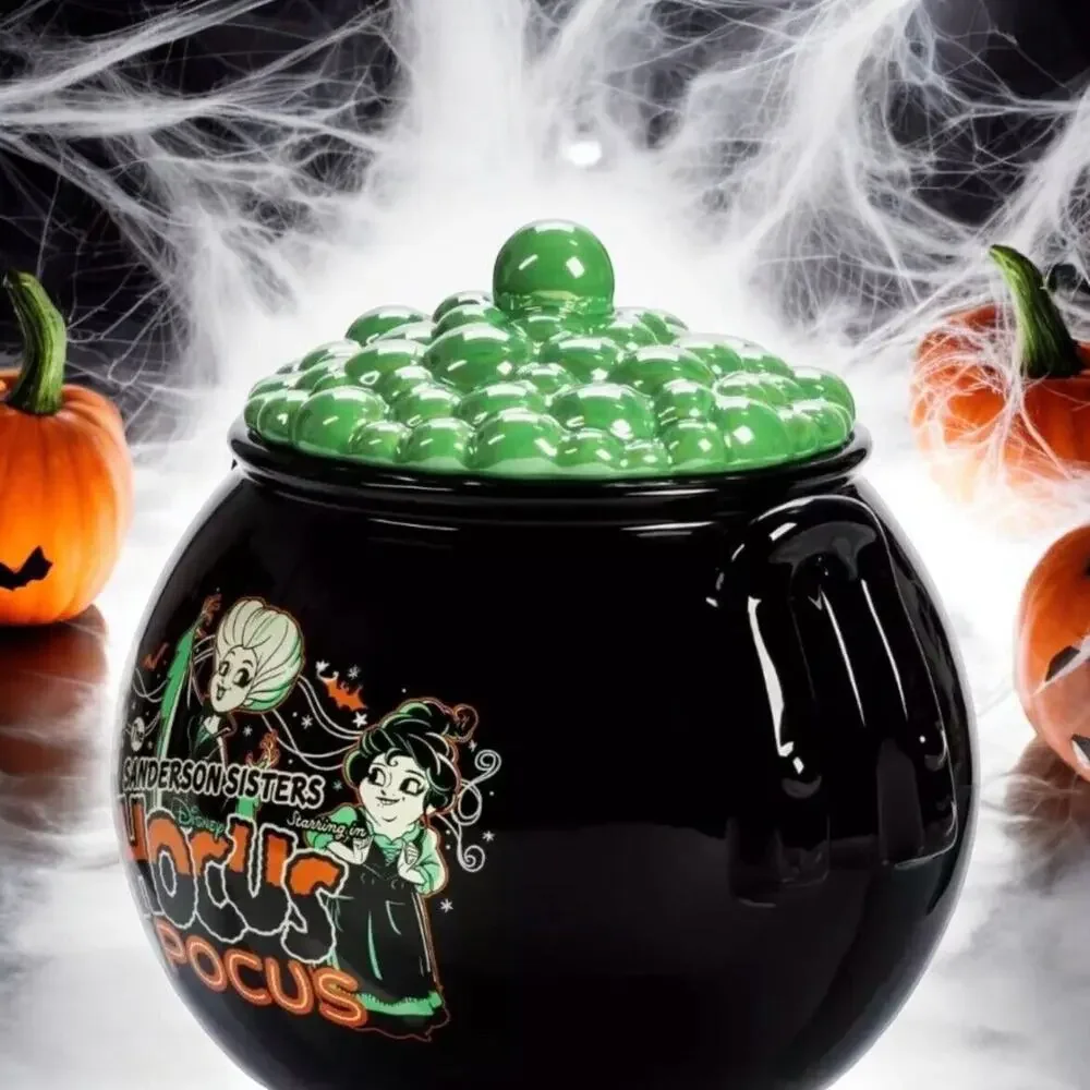 Disney Hocus Pocus Sanderson Sisters Cauldron Cookie Jar NEW IN BOX